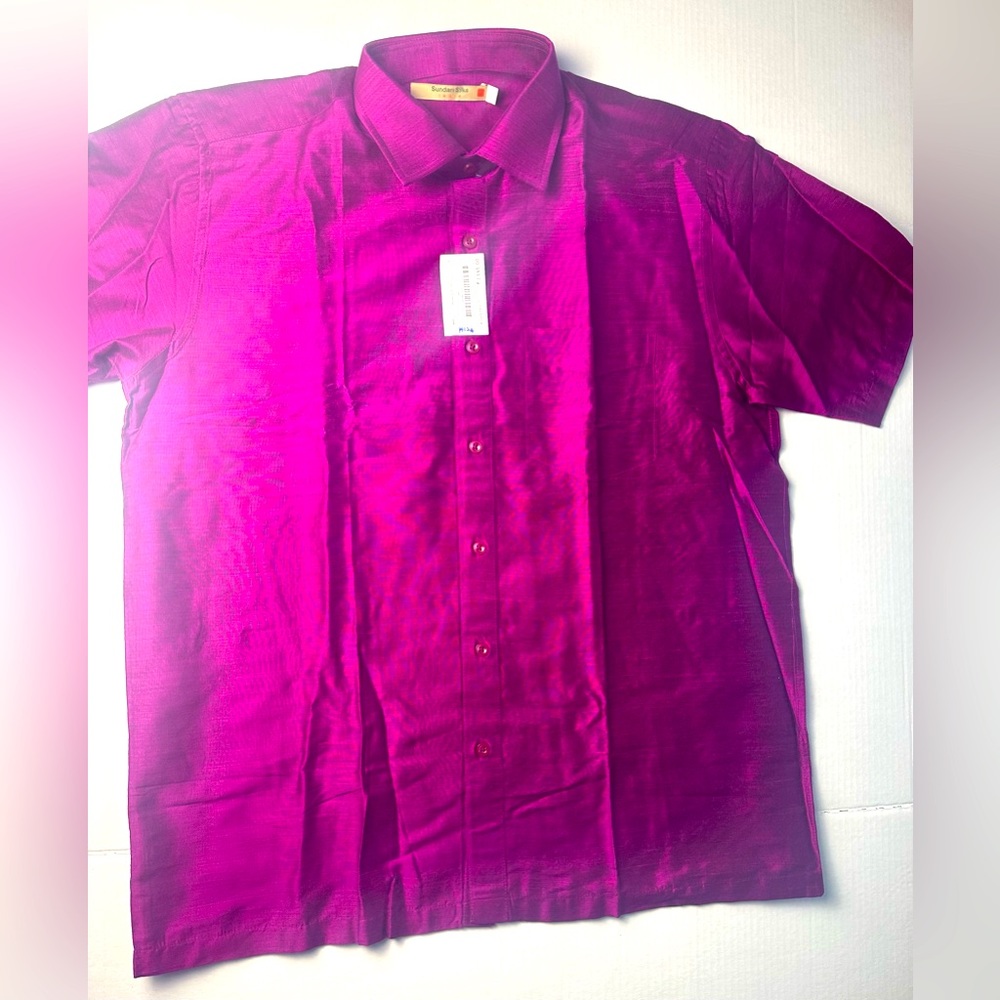 SUNDARI SILKS Men’s Shirt Size 40 India M‎ USA